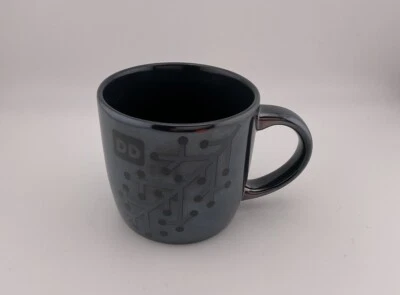 DUNKIN' DONUTS Holiday Oil Slick Gray Collectible Mug Christmas 2014 - LR3 - Image 1 of 4
