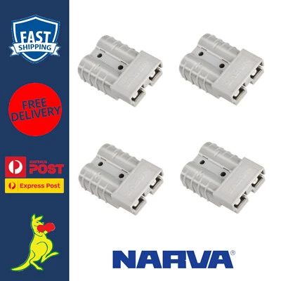 Narva Anderson Plug 50A Heavy Duty Connector with Terminals RV Caravan 57200 x 4 — 第 1/4 张图片