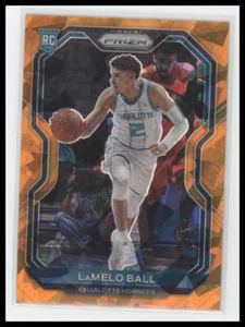 2020-21 Panini Prizm #278 LaMelo Ball Orange Ice Prizms RC Rookie Card SP - Picture 1 of 2