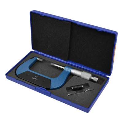 1-2" Solid Metal Frame Outside Micrometer Blade Width .236" Grad .0001" - Image 1 of 4