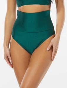 Vince Camuto Women's Ribbed Roll-Over High-Waist Bikini Bottoms Size Large New - Picture 1 of 4