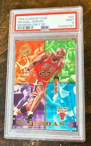 Michael Jordan 1994-95 Topps Stadium Club Members Only - #20 RARE MINT PSA 9 - Picture 1 of 2
