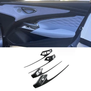 Carbon Fiber Window Lift Switch Stripe Cover Trim For BYD SEAL EV 2023 2024 2025 - Imagen 1 de 8