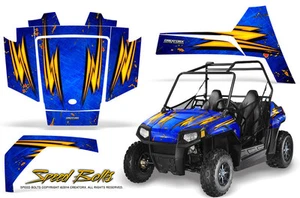 Polaris RZR 170 Youth UTV Graphics Kit CreatorX Decals Speed Bolts BL - Picture 1 of 1