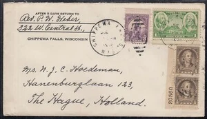 United States - Chippewa Falls, WI Cover to Holland - Bild 1 von 1