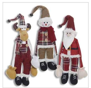 Santa Moose Snowman - Choice - 15 Inch Plush Shelf Hangers Christmas Mantel  - Bild 1 von 4