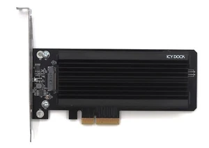 ICY DOCK M.2 NVMe SSD to PCIe Adapter Card W/Heatsink P/N: MB987M2P-1B Tested - Picture 1 of 6