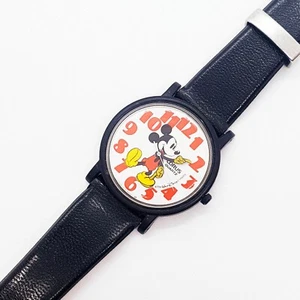 Vintage 1980s Lorus by Seiko Mickey Mouse Quartz Watch Rare Full Plastic Case - Picture 1 of 12