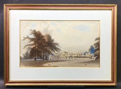 Windsor Castle The Royal Lodge 1828 in Aquatinta von William Daniell   - Bild 1 von 4