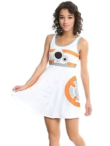 Star Wars BB-8 Junior Women's A-Line Tank Dress -- NWT - Picture 1 of 3