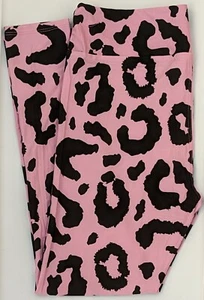 TC LuLaRoe Tall & Curvy Leggings Pink Black Leopard Cheetah Animal Print NWT P22 - Picture 1 of 6