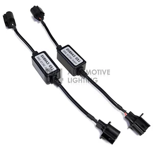 2x Canbus H13 9008 LED Decoder Error Free Anti-Flicker Warning Canceller Adapter - Picture 1 of 4