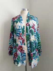 DECJUBA Floral Lightweight Thowover/Jacket XS/S - Picture 1 of 6