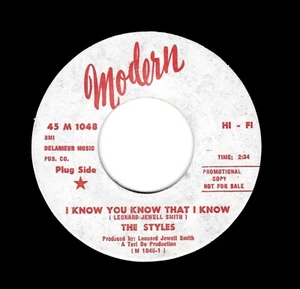NORTHERN SOUL/HARMONY-STYLES-BABY YOU'RE ALIVE/I KNOW YOU KNOW THAT I KNOW - Picture 1 of 2
