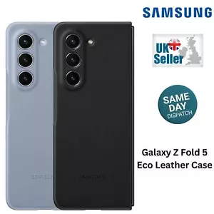 Official Samsung Eco Leather Cover Case for Galaxy Z Fold 5 - New - Picture 1 of 9