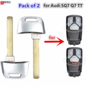 2X Replacement Remote Emergency Insert Blade Blank for Audi SQ7 Q7 TT Smart Key - Picture 1 of 1