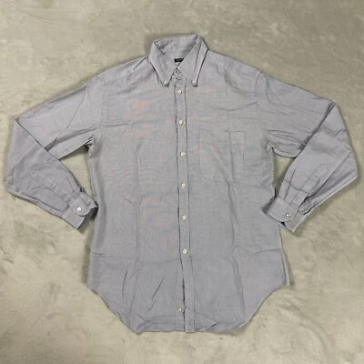 Camisa de vestir de colección GIORGIO ARMANI con botones blanco a rayas de algodón para hombre 15-38 Foto 1 de 4