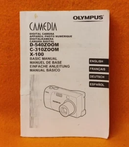 Cámara digital Olympus D-540ZOOM/C310ZOOM/X-100 libro de instrucciones y manual - Imagen 1 de 11