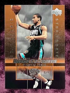 Dahntay Jones 2003 Upper Deck Rookie Exclusives RC MINT Grizzlies Jersey Duke Ja - Picture 1 of 2