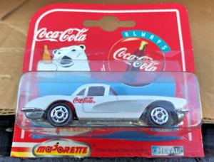 MAJORETTE 1997 COCA COLA EISBÄR 200 SERIE WEISS 1958 CHEVY CORVETTE - Bild 1 von 2