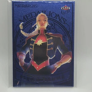 2024 UD FLEER ULTRA MATRIARCHS "CAPTAIN MARVEL" SSP AMETHYST MEDALLION 02/35 - Picture 1 of 2