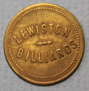 Billar Lewiston Idaho Lewiston Bueno para Ficha de 21 mm de Latón Comercial 10c - Imagen 1 de 2