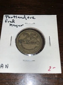 Portland OR, Fred Meyer, 25c In Trade, scarce token 22mm 0.9" - Picture 1 of 2
