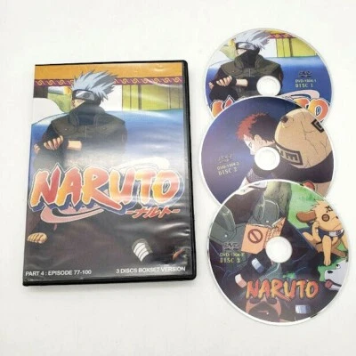 NARUTO - Episodes 77-100 (3 DISC Boxset Version) Anime Manga DVD **READ** - Image 1 of 4