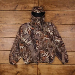 Vintage Mossy Oak Outdoorjacke L Real Tree Camouflage Braun - Bild 1 von 8