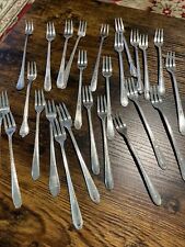 New ListingSilverplate Silver Plate Flatware Seafood Oyster Cocktail Forks Lot of 25