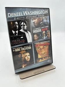 Denzel Washington 4-Movie Spotlight (DVD, 2013) *Tested & Working* *Free Ship* - Picture 1 of 13