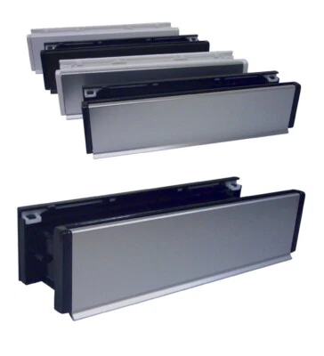 Alu-Briefeinwurf-m.Schacht-Nr.1-270 x 78 mm-Briefkasten-Briefschlitz-Briefklappe - Bild 1 von 2