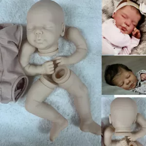 19in Reborn Doll Kit with Cloth Body Sleeping Baby Head+Limbs DIY - Picture 1 of 6
