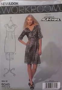 Simplicity New Look Muster 6045 Misses Kleid 3/4 Ärmel Größen 8 10 12 14 16 18 - Bild 1 von 2