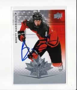 BRETT HARRISON autographed '20 Upper Deck TEAM CANADA card #23 BOSTON BRUINS - Picture 1 of 1