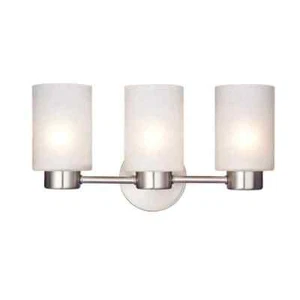 Westinghouse Sylvestre 3-Light Brushed Nickel Wall Fixture - Picture 1 of 11