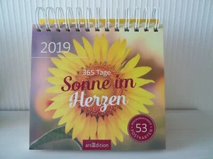 ars Edition Postkarten Aufstellkalender 365 Tage Sonne im Herzen 2019 - Bild 1 von 2