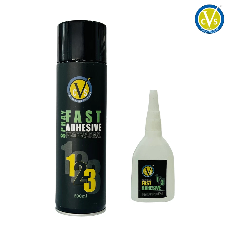 CVS2020 CVS Fast Adhesive 100g Glue 500ml Spray Activator - Super Strong Fast Bonding