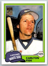 2001 Topps Traded 1981 Reprint Carlton Fisk Chicago White Sox #1
