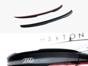 Extensión de ala del alerón diseño Maxton negro brillante para Audi A5 F5 S-Line Sportback - Imagen 1 de 7