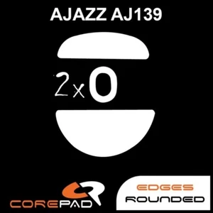 Corepad Skatez Ajazz AJ139 Hyperglides Replacement Mouse Feet PTFE Teflon - Picture 1 of 1