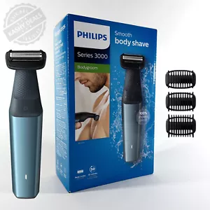 Philips Bodygroom Series 3000 Showerproof Body Shaver with 3 Combs NEW & SEALED - Picture 1 of 5