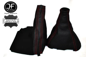 RED STITCH FOR LEXUS IS200 IS300 SERIES 1 98-2005 LEATHER SHIFT E BRAKE BOOT - Picture 1 of 3