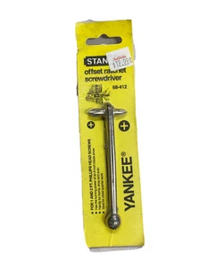 NUEVO DESTORNILLADOR DE TRINQUETE REVERSIBLE OFFSET STANLEY YANKEE DE COLECCIÓN 68-412 EE. UU. - Imagen 1 de 2