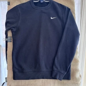 Vintage Nike White Swoosh Blue Tag Sweatshirt. Gr. M schwarz. - Bild 1 von 6