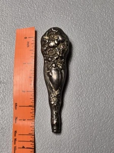 Antique H Mark Sterling Silver Handle Floral Design - Picture 1 of 5