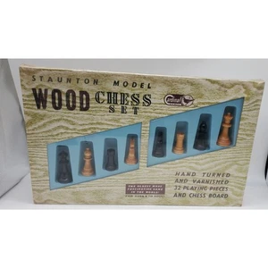 Juego de ajedrez Staunton Wood 1964 de Cardinal Games nuevo sellado nos - Imagen 1 de 2