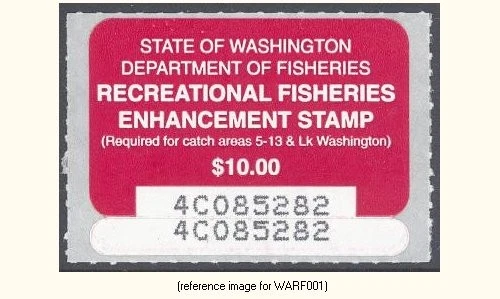 HALFPRICEFISH Washington Rec Fishing Enh. 1994 $10.00 - Image 1 of 1