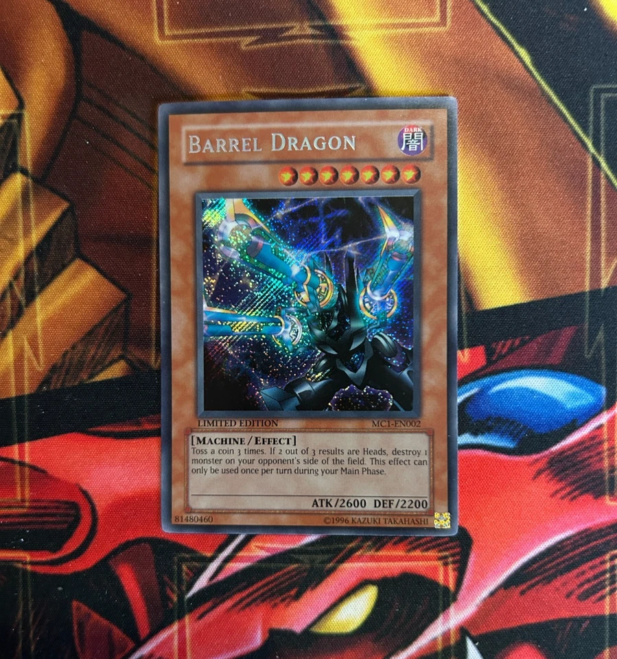 Barrel Dragon Rara Segreta Drago Revolver MC1-EN002 Limited Edition YuGiOh Goat - Immagine 1 di 1