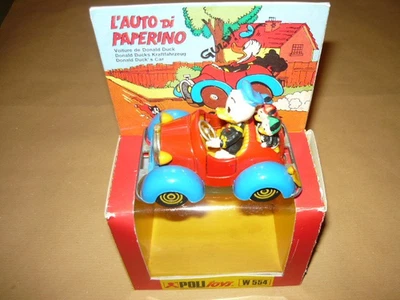 POLITOYS W554 AUTO PAPERINO SERIE DISNEY DONALD DUCK MODEL DISNEY NO POLISTIL - Immagine 1 di 4